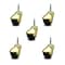 Service Caster 2 Inch Bright Brass Hooded Grip Neck Ball Casters, 5PK SCC-GN01S20-POS-BB-516-5 - alternate 1